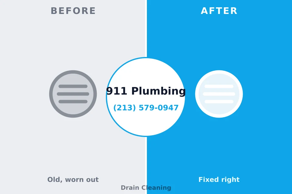 Before and after: plumbing company Blackwells Mills, NJ